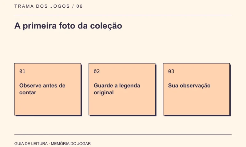 Guia de leitura: A primeira foto da coleção